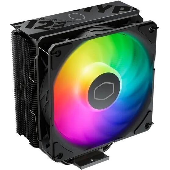 Coolermaster rr-212s-25pz-r1 hyper 212 pro, 4-pins pwm, 120mm argb, 690~2500 ± 10% rpm, 4-heatpipe