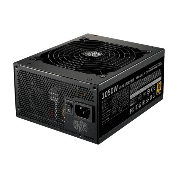 Coolermaster mpe-a501-afcag-3eeu mwe gold 1050 v2 zwart, atx3.1, 1050w, =90% @typical, 3x pcie6+2