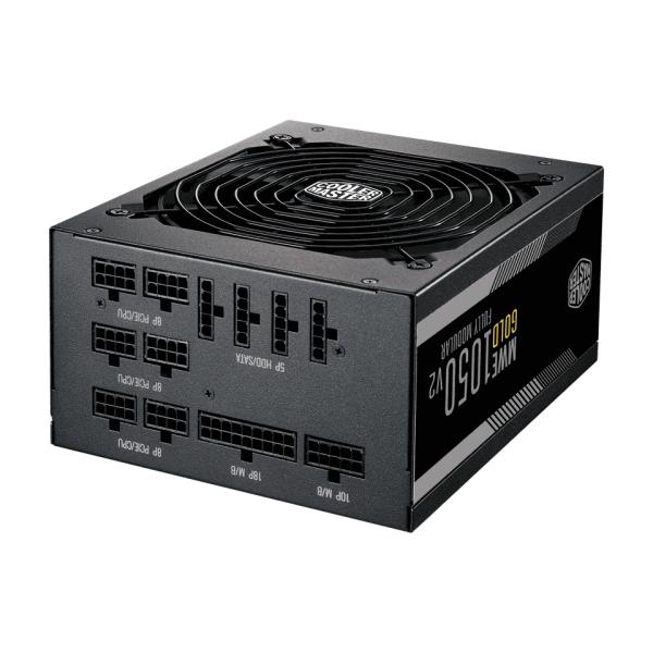 Coolermaster mpe-a501-afcag-3eeu mwe gold 1050 v2 zwart, atx3.1, 1050w, =90% @typical, 3x pcie6+2