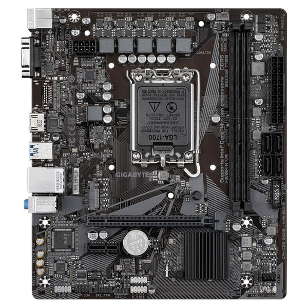 Gigabyte h610m h v2 h610m h v2, matx, intel lga1700, ddr5 5600mhz, m.2, gbe lan, usb 3.2