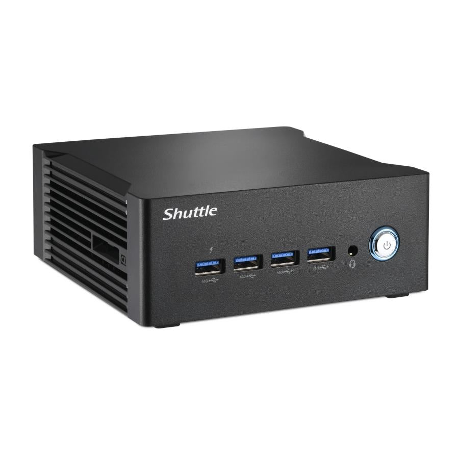 Shuttle na10h7 nano pc na10h7, amd ryzen™ 7-8845hs apu, radeon780m, 2x hdmi, 2x usb-c 4.0(dp) 2x2.
