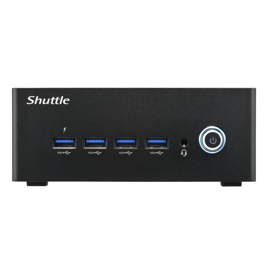 Shuttle na10h7 nano pc na10h7, amd ryzen™ 7-8845hs apu, radeon780m, 2x hdmi, 2x usb-c 4.0(dp) 2x2.