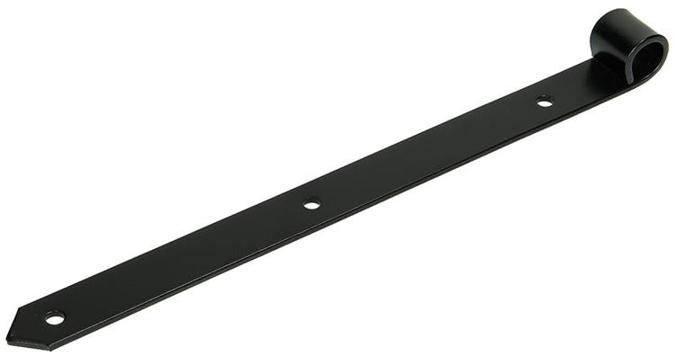 1013639 - enkel luikscharnier zwart 35 cm dia 18 mm | 6 stuks