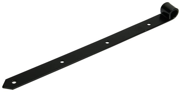 1013640 - enkel luikscharnier zwart 40 cm dia 18 mm | 6 stuks