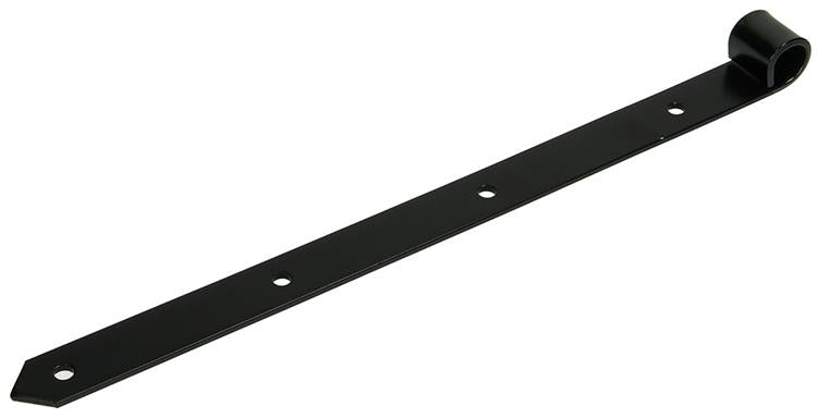 1013640 - enkel luikscharnier zwart 40 cm dia 18 mm | 6 stuks
