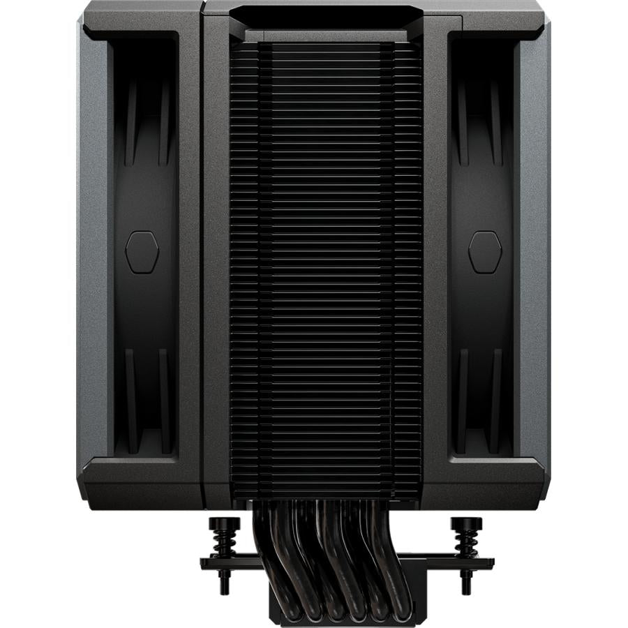 Coolermaster map-t6pn-225pk-r1 hyper 612 apex, intel amd, 2x 120mm, 0-2400 rpm, zwart, niet-led