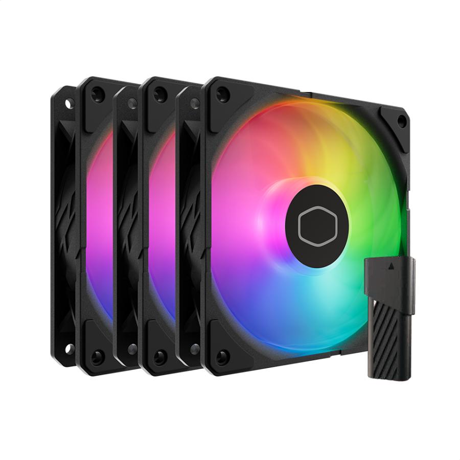 Coolermaster mfx-b2dn-253p2-r2 sikkelstroom rand 120 argb 3-in-1, 3x 120mm, 690~2500 ± 10% rpm