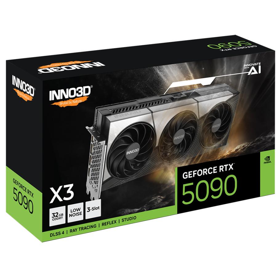 Inno3d n50903-32d7x-17593928 nvidia geforce rtx™ 5090 x3, 32 gb, gddr7, 512-bit, 1792 gb s, pcie 5