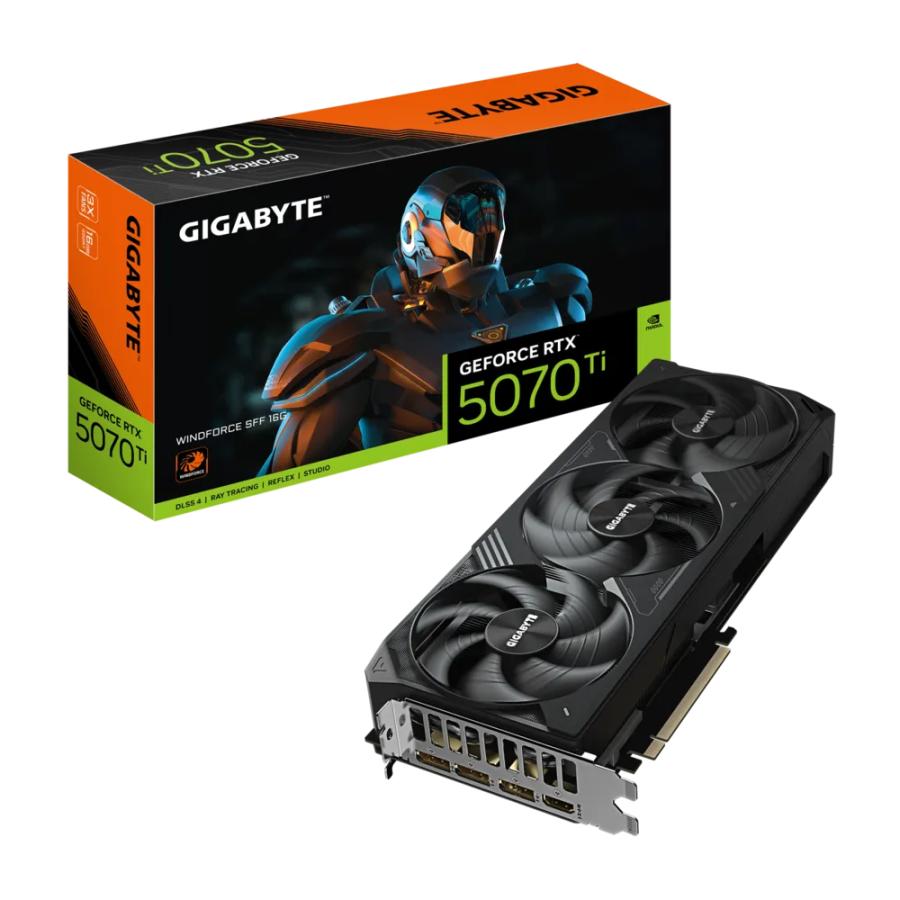 Gigabyte gv-n507twf3-16gd geforce rtx™ 5070 ti windforce sff 16g , 16gb, gddr7, 256 bit