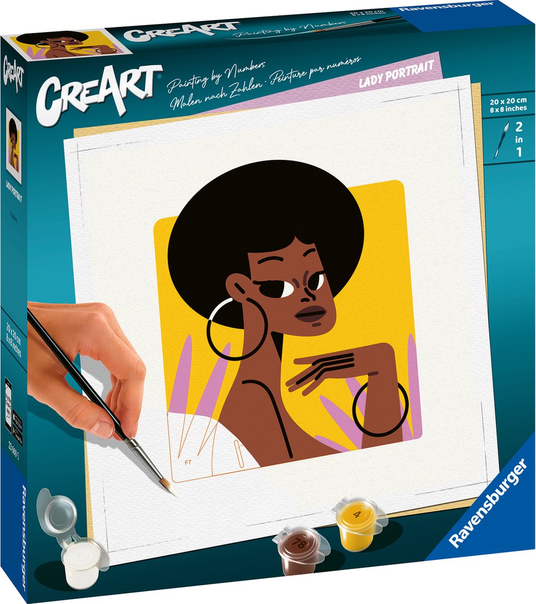 Ravensburger creart schilderen op nummer - ongebruikelijk portret