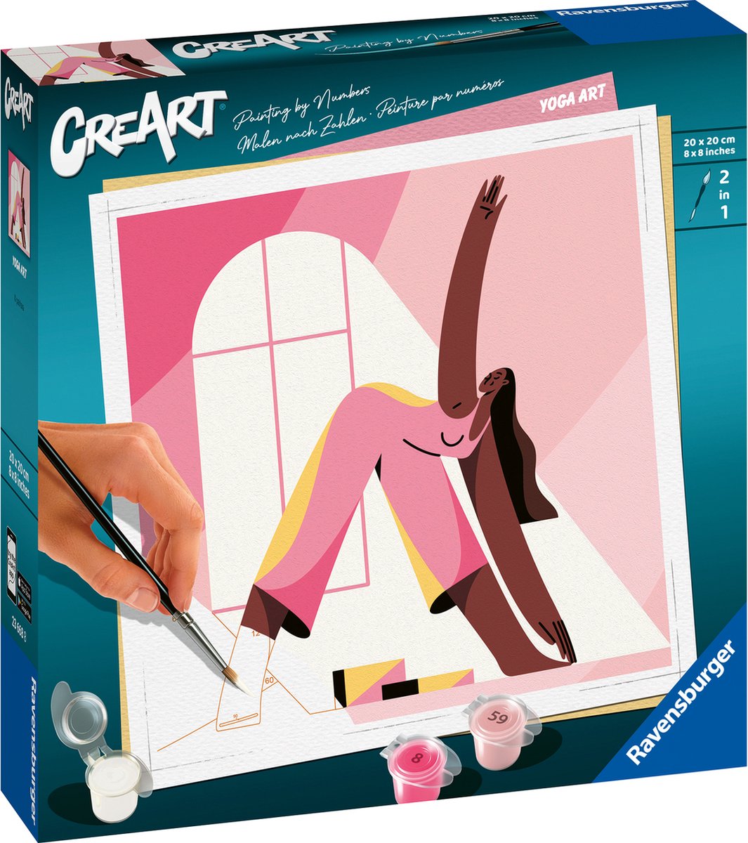Ravensburger creëert schilderen op nummer - yoga