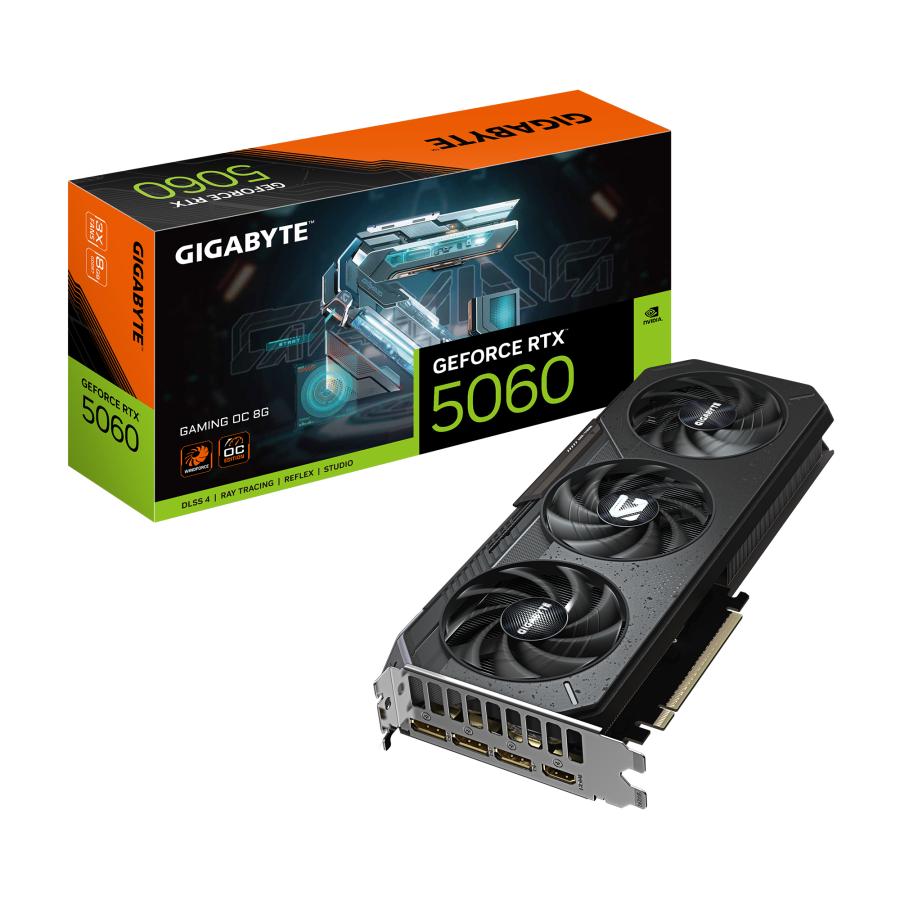 Gigabyte gv-n5060gaming oc-8gd geforce rtx 5060 gaming oc 8g, 8gb gddr7, 128bit, pcie 5.0