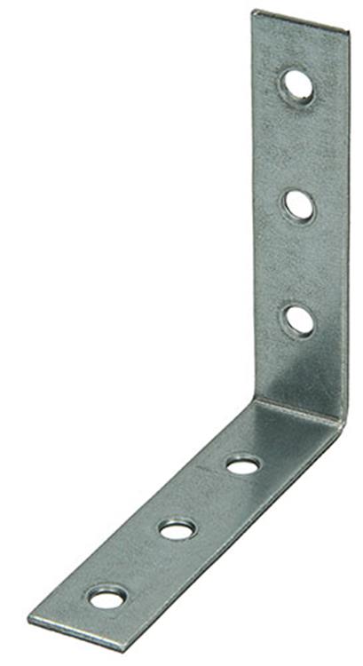 1014301 - 8 geplooide winkelhaken verzinkt 85x85x20mm | 10 stuks