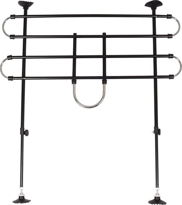 Flamingo autoveiligheidsrek eduard – verstelbaar 90-140 cm breed x 65-110 cm hoog – zwart – veilig reizen met honden