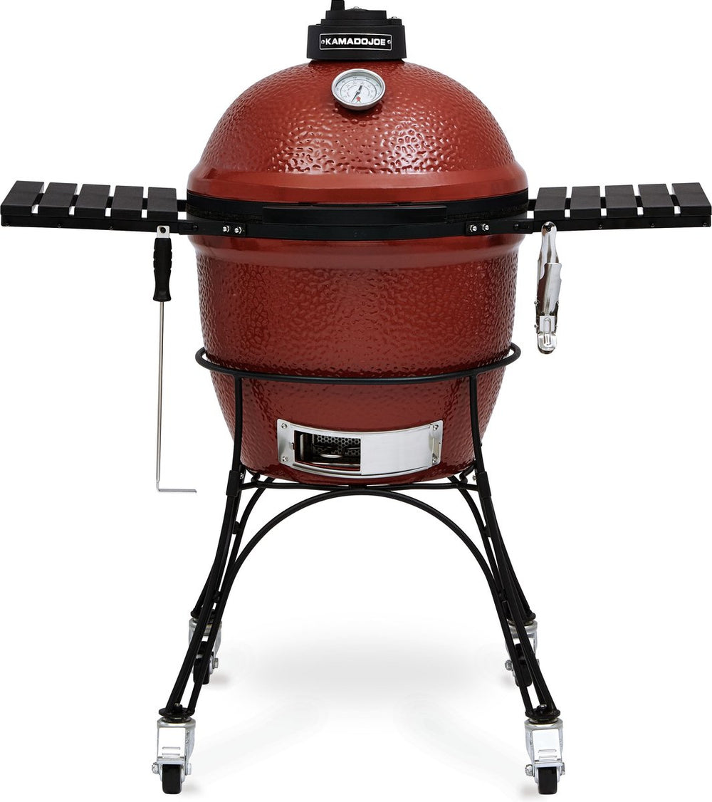 Kamadojoe kamado joe classic i – kamado bbq 46 cm – keramische houtskoolgrill met onderstel