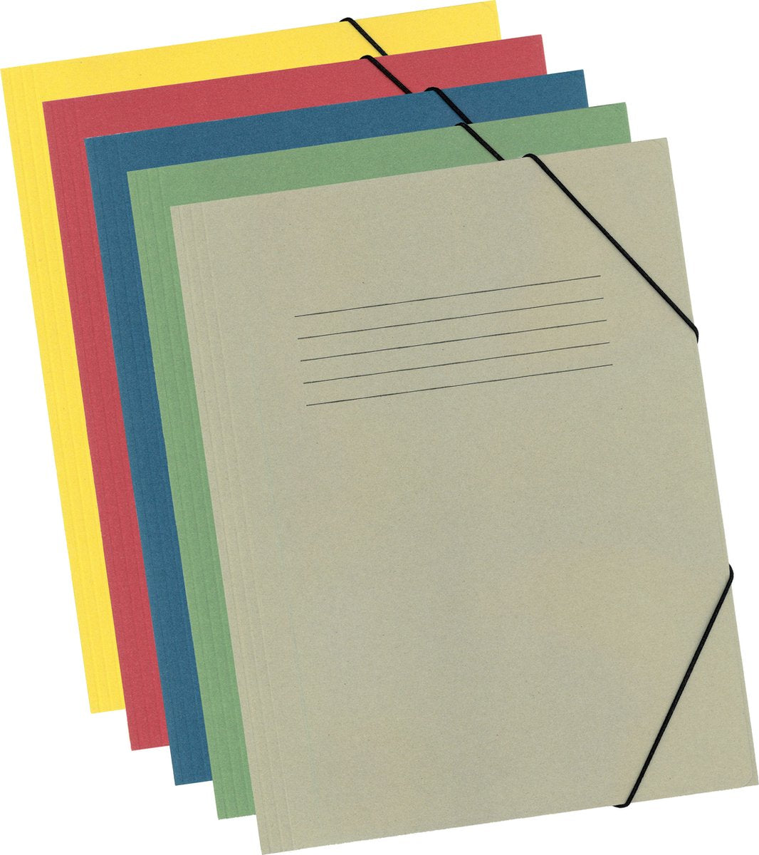 Kangaro elastomap - a4 - 300 grams - 5 stuks - assorti - k-2076-99