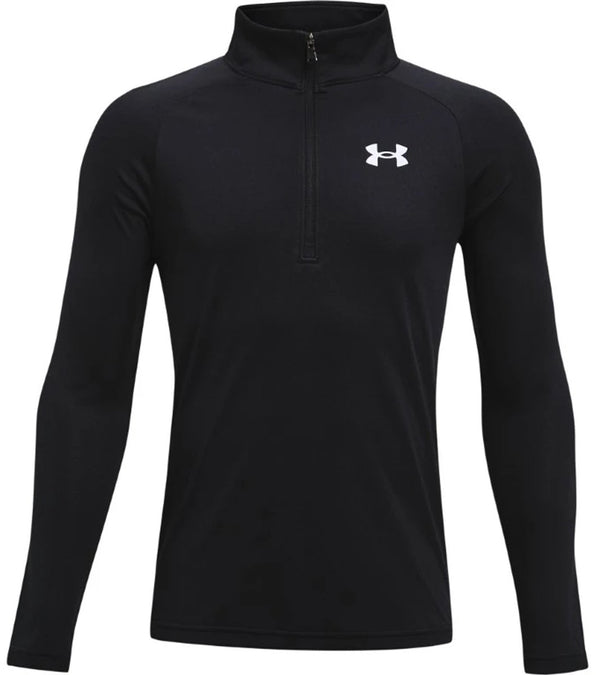 Under armour ua tech 2.0 1 - 2 zip unisex sporttrui - zwart - wit 152