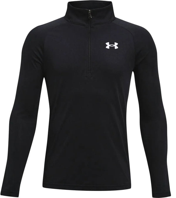 Under armour ua tech 2.0 1 - 2 zip unisex sporttrui - zwart - wit