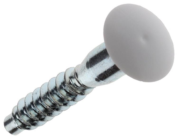Mack 1013704 - 12 unitaschroeven met afdekkapwit m 6,3 x 40 mm | 10 stuks