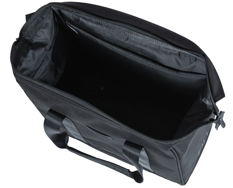 Basil tas grand fietsshopper zwart | mik hooks | 23l