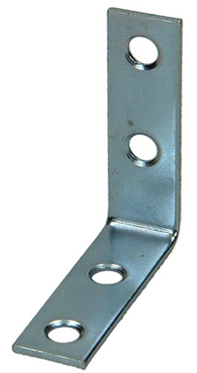 1013757 - 20 geplooide winkelhaken verzinkt 50x50x15mm | 10 stuks