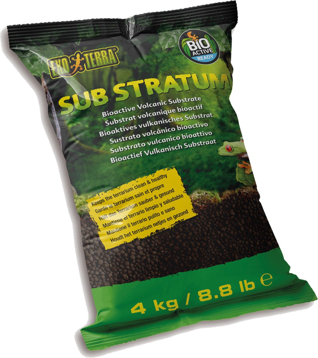 Exo terra frog bioactief vulkanisch substraat - 4 kg