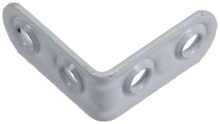 Mack 1013793 - 4 geplooide winkelhaken wit gelakt 30x30mm | 10 stuks