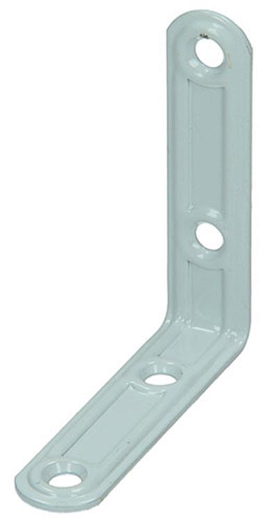 Mack 1013795 - 4 geplooide winkelhaken wit gelakt 60x60mm | 10 stuks