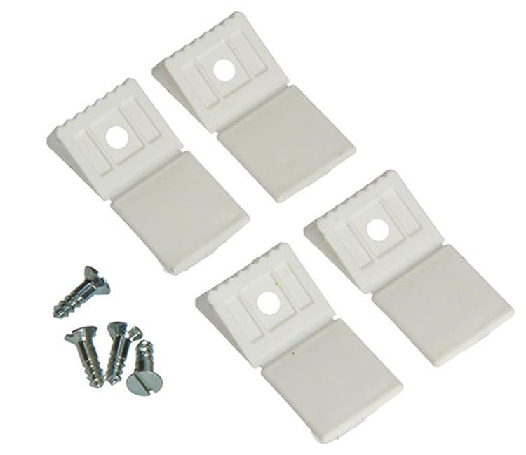 Mack 1013797 - 4 hoekverbinders mini wit | 5 stuks
