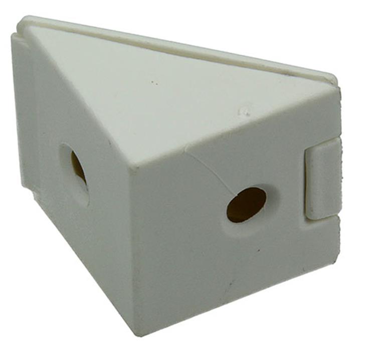 Mack 1013641 - 4 hoekverbinders smal wit | 5 stuks