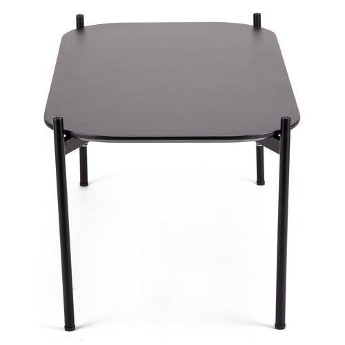 Receptietafel paperflow meet gelakt mdf zwart