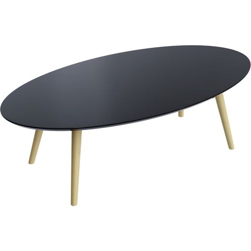 Receptietafel paperflow scandi gelakt mdf zwart