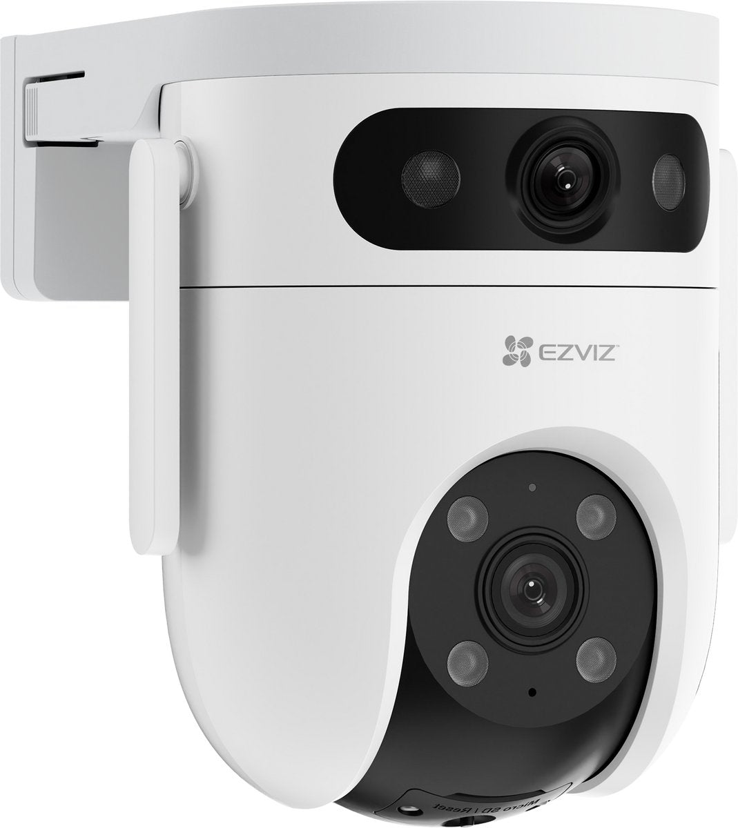 Ezviz h9c dual lens 3k+3k beveiligingscamera buiten – 360° pan tilt – patrol mode, nachtvisie human detection - tweerichtingsaudio - geen maandkosten