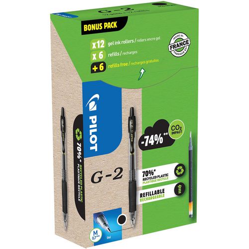 Rollerballpen pilot zwart 0,7 mm