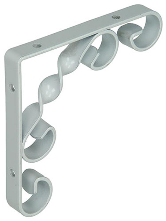 1014747 - rustieke gedraaide konzool wit115x115x13mm | 12 stuks