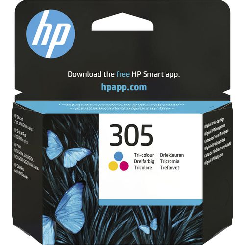 Inktcartridge hp 305 cyaan magenta geel