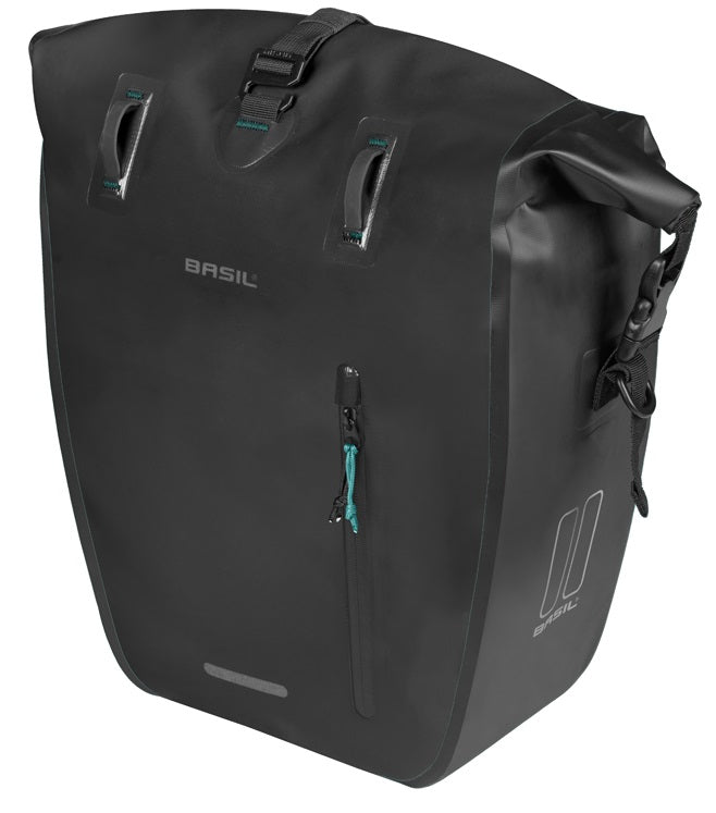 Basil tas rivo l enkel zwart | mik hooks | 15l