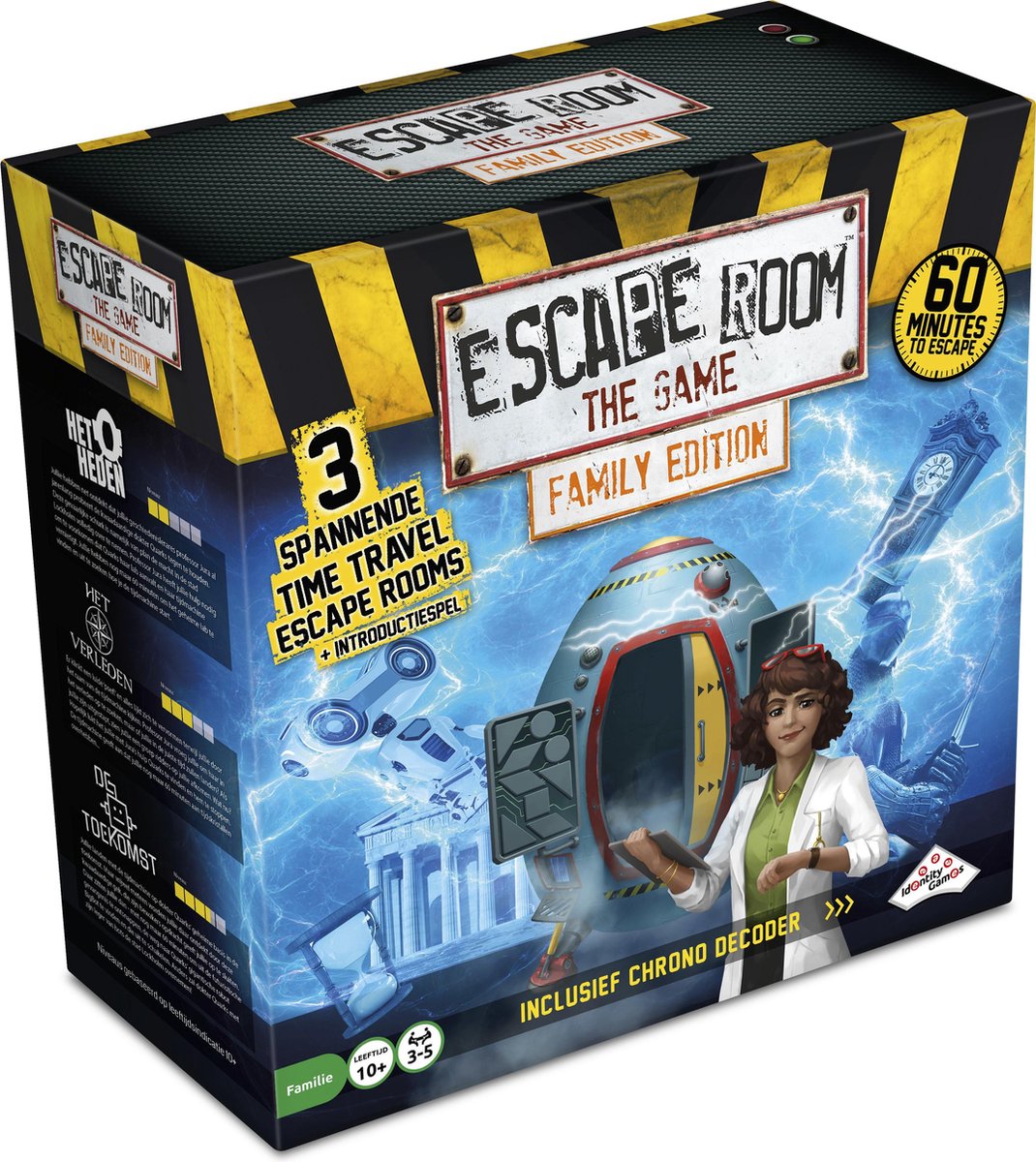 Identiteitsspellen escape room het spel tijdmachine