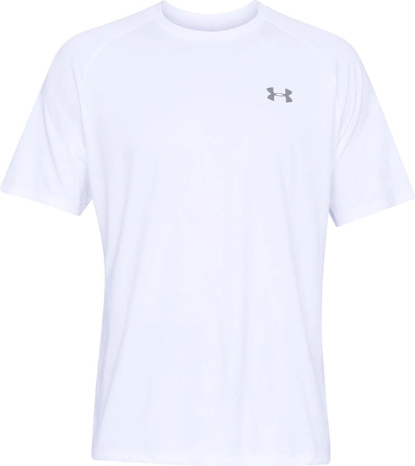 Under armour ua tech 2.0 ss tee-wht heren sportshirt - wit - overcast grijs xl