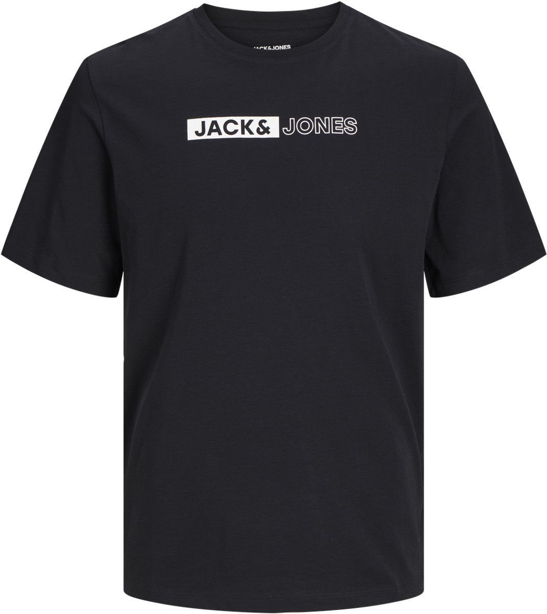 Jack jones jack jones plus jjecorp logo tee play ss o-n noos pls heren t-shirt - black play 5