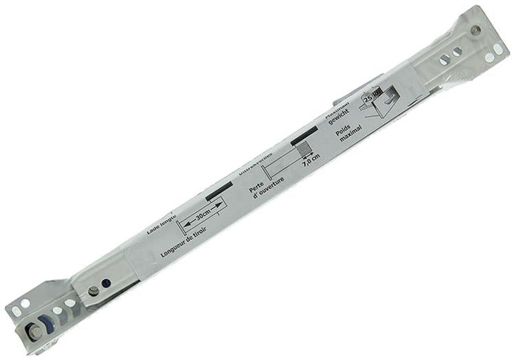 1013687 - paar rolladegeleiders wit 25kg 30cm | 5 stuks