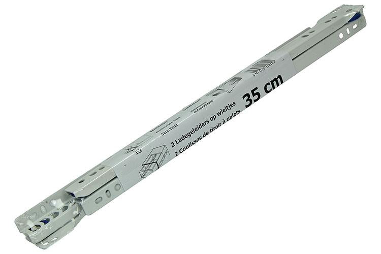 1013688 - paar rolladegeleiders wit 25kg 35cm | 5 stuks