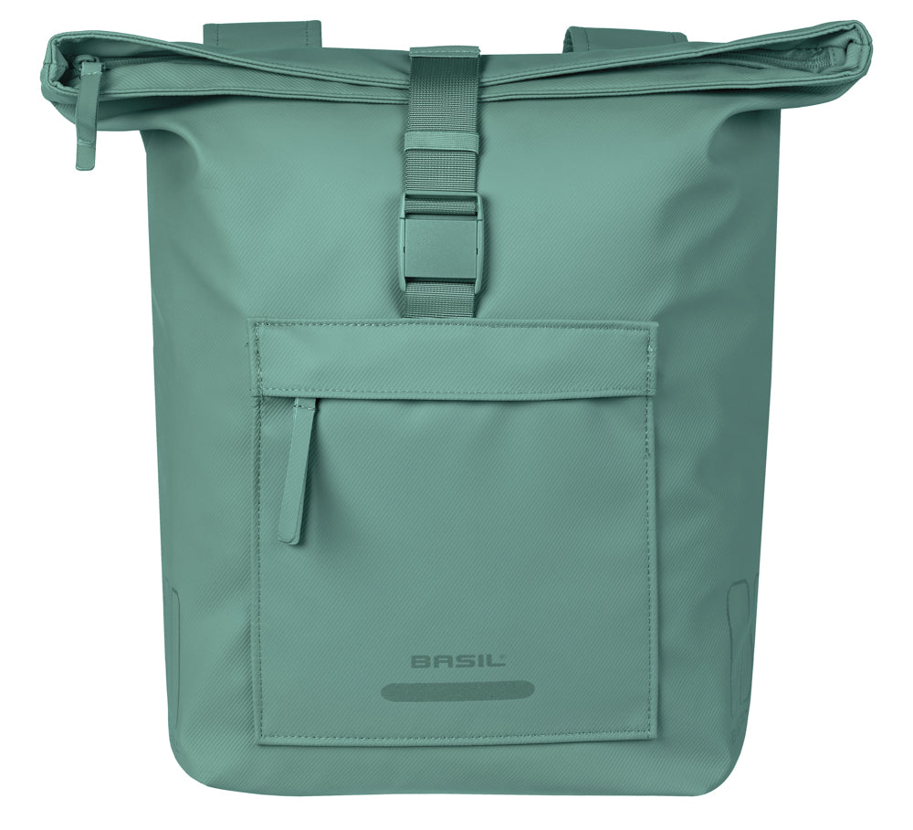 Basil dubbele fietstas brooklyn 41l 14 x 30 x 37 cm - groen