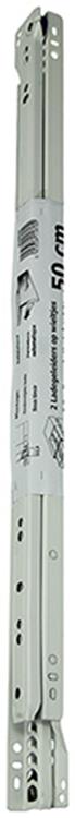 1013691 - paar rolladegeleiders wit 25kg 50cm | 5 stuks