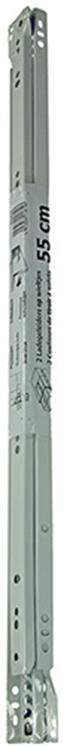 1013692 - paar rolladegeleiders wit 25kg 55cm | 5 stuks
