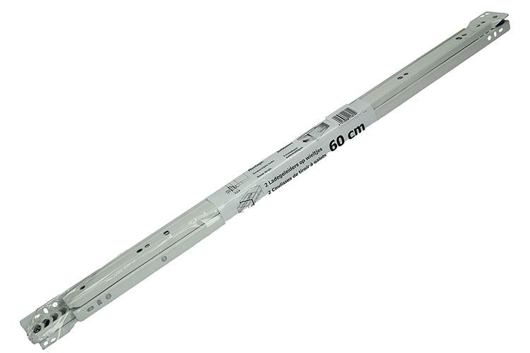1013693 - paar rolladegeleiders wit 25kg 60cm | 5 stuks