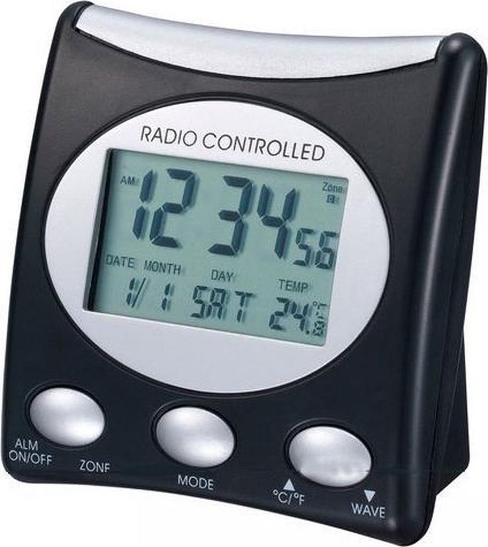 Technoline radio gestuurde wekker - wt 221 zwart