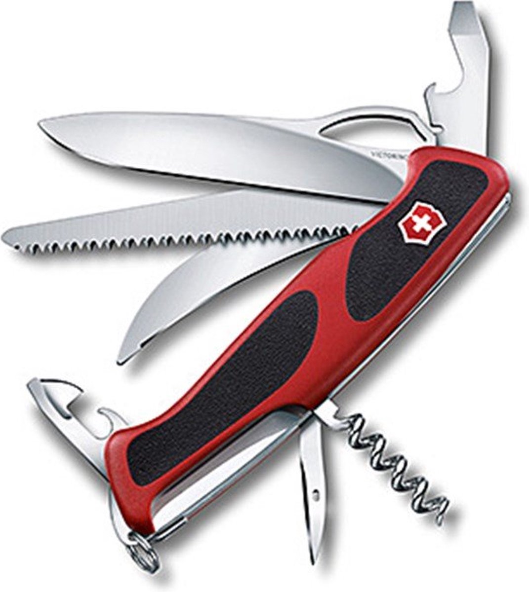 Victorinox rangergrip 57 hunter zakmes 13 functies rood zwart