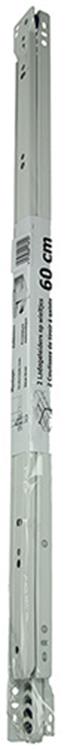 1013693 - paar rolladegeleiders wit 25kg 60cm | 5 stuks