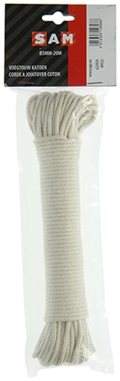 Mack 1014953 - voegtouw katoen 3mm-20m | 5 stuks